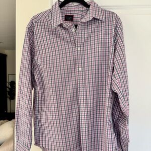 UNTUCKit Men's Plaid Shirt - Pink and Blue